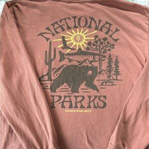 Brown National Parks Long Sleeve Shirt